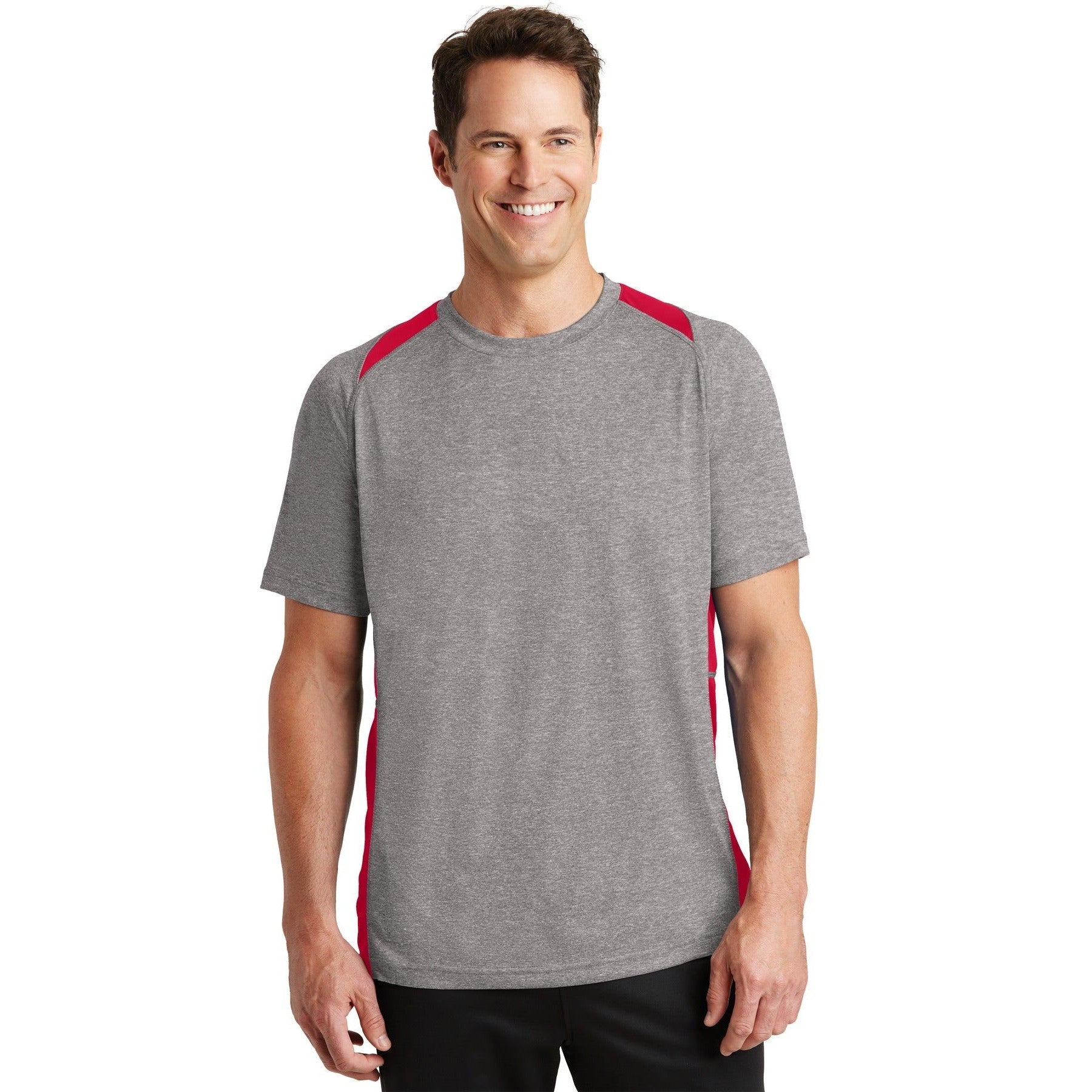 Sport-Tek-Sport-Tek® Heather Colorblock Contender™ Tee. ST361-MedTech-9